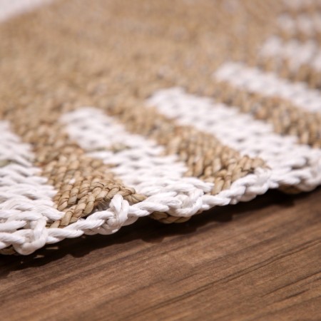 Wicker rug round 80 cm-3