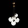 Suspended EVOLUCE lamp. Sle103103-06. Satturo. 6x60 watts, E27, 35x35 cm, golden color