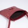 Cross-Bodi bag with zipper, burgundy color