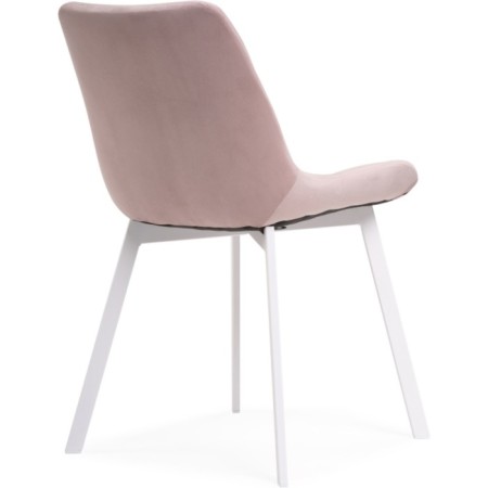 SHELS on a metal frame Chelsea Metal/velor, white/pink 49x60x80 cm-3