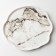Ceramic plate "White Marble", 27 cm, white color