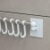 Velcro towel holder, 6 movable hooks 36 × 6.5 × 2 cm, color mix