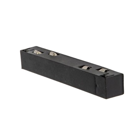 Connector for magnetic tire pipelines, 35 mm. Straight. Interior. Uniel, IP20, black color-1
