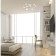 Ceiling chandelier Mantra Adn, Led, 5500lm, 3000k, 310 mm, matte white color