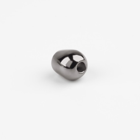 Tip for a cord, d = 4 mm, 12 × 10 mm, 10 pcs, black nickel color-2