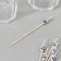 Skewers El Dia de Muertos, 25 pcs, 12 cm, bamboo, white color