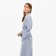 Female set (jacket, trousers) minku: Silk pleasure color gray-blue, rr 46
