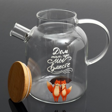 Teapot "House where we are together", 1700 ml-1