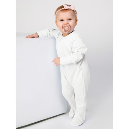 Combiason with zipper children's fashion, height 86 cm, milk color-2