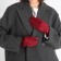 Gloves are female, dimensionless, without insulation, burgundy color