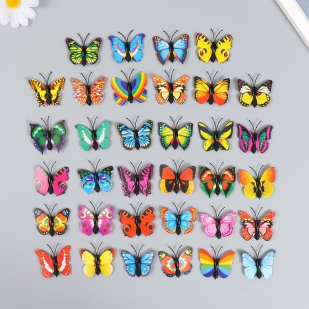 Magnet Plastic "Butterfly Multi -colored wings" 4.5 cm-2