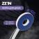 Shower watering can Zein Z3536, D = 105 mm, hole inside, chrome/blue