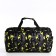 Road bag with lightning, external pocket, long belt, yellow/black color