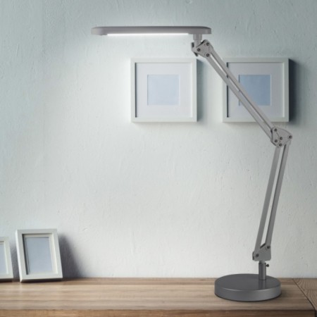 NLED-440-7W-S tablespoon LED on a clamp, with the base, the color of silver