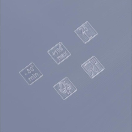 Storage box with a lid 25 l, 53 × 37 × 18 cm, the color is transparent-4