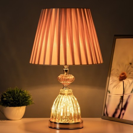 Board lamp with a backlight "Yana" 1x60W E27 gold 25x25x43 cm Risalux-1