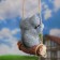 Suspended decor "Coala on a log" 24x15x25cm