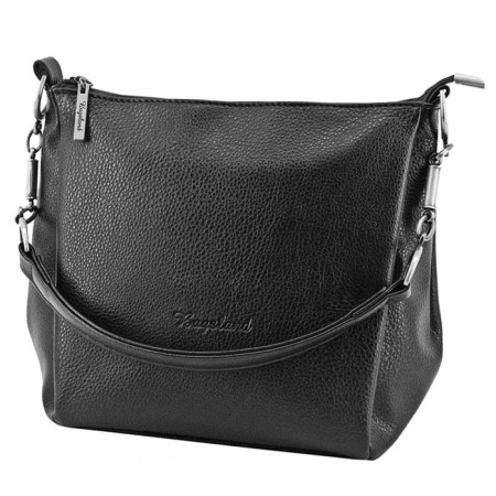 Women's bag B2787-00110, Black color, artificial leather, 19x10x23 cm