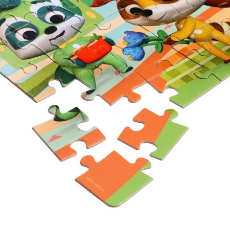 Puzzle "Raccoon. Re and mim ", 36 elements-4