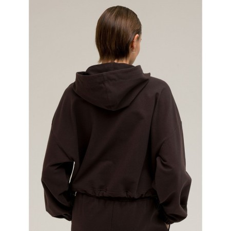 Female hoodies, size 50, chocolate color-1