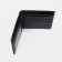 Male purse without fastening, department for bills, for maps, black color