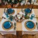 Ceramic lunch plate "Lunar Trail", D = 21 cm, blue color