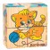 Wooden cubes "Learn animals", set of 4 pcs.