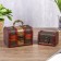 Casket wood chest "Sanding clock" set 2 pcs 8.5x12x8.5 cm 5.5x7x6 cm