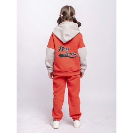Set: Hoods and Pants "College", height 140 cm, Orange color-6