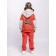 Set: Hoods and Pants "College", height 140 cm, Orange color