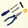 Set of tools "locksmith", 6 elements, color mix
