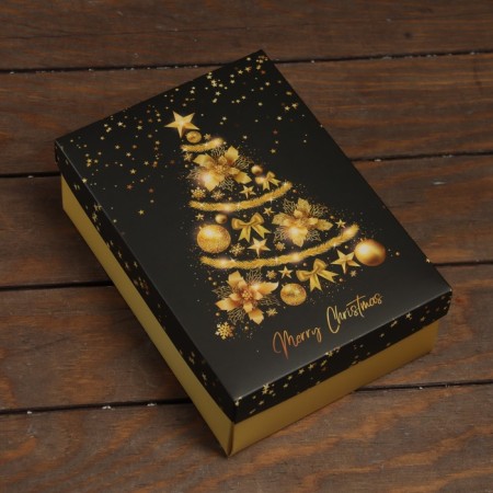 The box is folding, the cover is "Merry Christmas" 24 x 17 x 8 cm-1