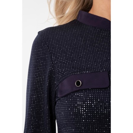 Female dress, size 44, blue color-7
