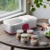 Yogurtnitsa KitFort KT-6098, 20 W, 180 ml, 8 containers, glass, silver-pink