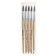 Squirrel brush round, rubloff series 1410 No. 10, a short handle is impregnated with varnish, white clip