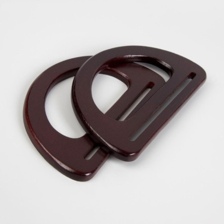Handles for the bag wooden, 10 × 18 cm, 2 pcs, brown color-2