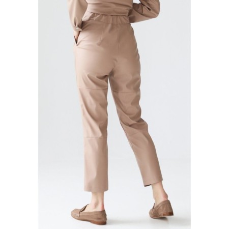 Artificial leather trousers, size 50-7