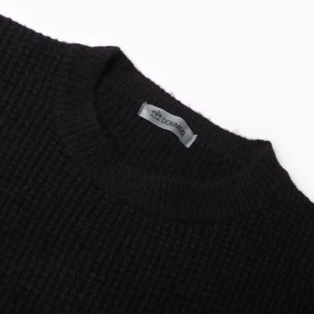 Women's sweater, black color, size 44-48 (One size)-4
