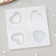 Mold "Fidelity", silicone, 9.5 × 9.5 × 1 cm, white color