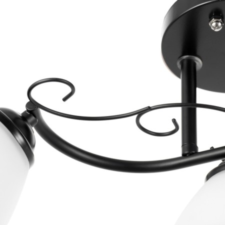 Aurora chandelier 3he27 40W Black 58x26 cm-6