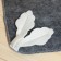 Bath and sauna rug "oak", gray felt, 33x50 cm