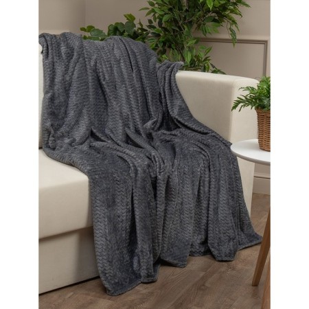 Texrepublic blanket, size 200x220 cm, gray color-3