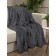 Texrepublic blanket, size 200x220 cm, gray color