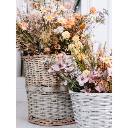 Artificial flower "Meadow geranium", height 60 cm, beige color-1
