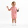 Kit for children (T-shirt and shorts) minku, dust pink, height 62-68 cm