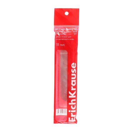 Blade for the clerical knife Erichkrause, 18 mm, 10 pieces, in a plastic container-3