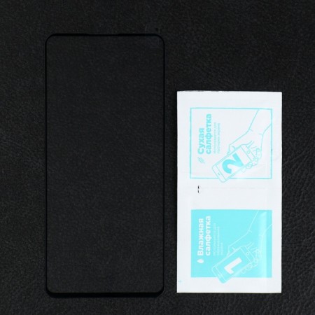 MIUKO protective glass for itel P55, full glue, black frame-2