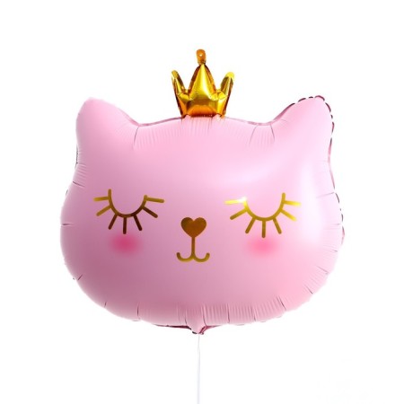 Foil ball 32 "Koshek-Koroleva Pink", figure-1