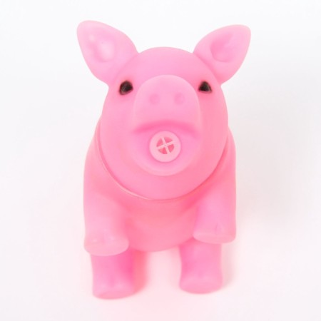 Brying toy "Little Pigue" for dogs, 9 cm, pale pink-6