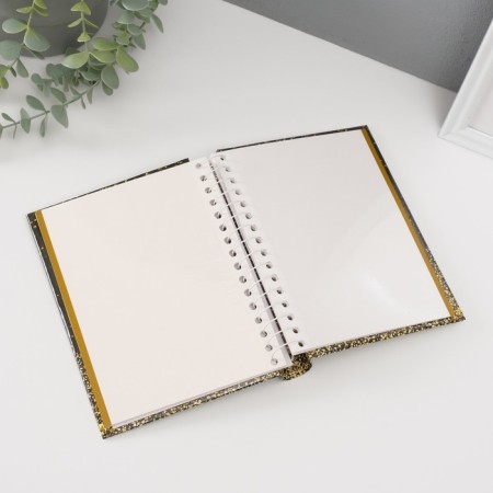 Photo album magnetic 10 sheets "Issue non -noe" embossing gold 2x16x19 cm-3